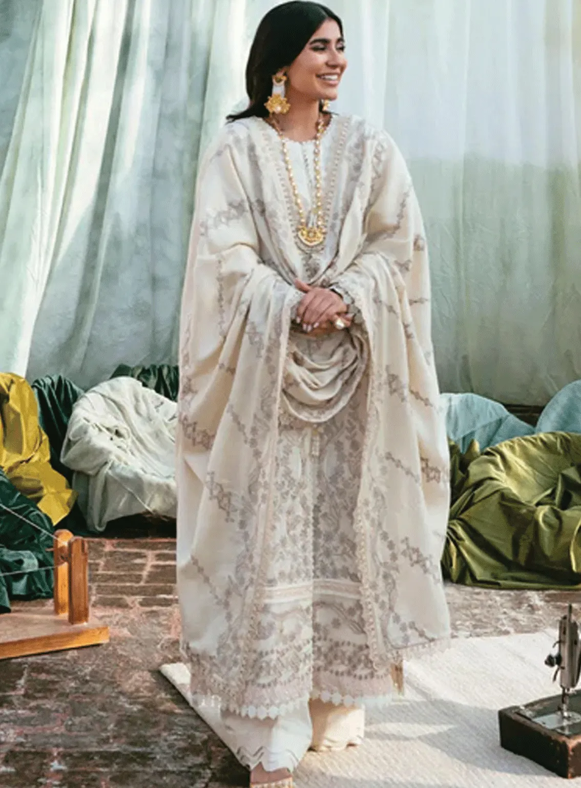 Afsanay By Florent Embroidered Khaddar Unstitched 3 Piece Suit - FL23AK FLK-7A
