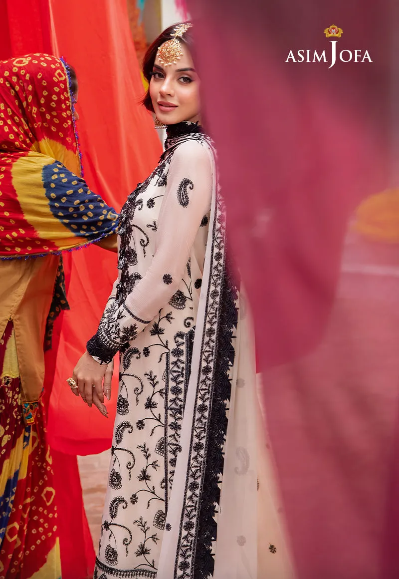 AJAB-02 EMBROIDERED CHIFFON 3 PCS