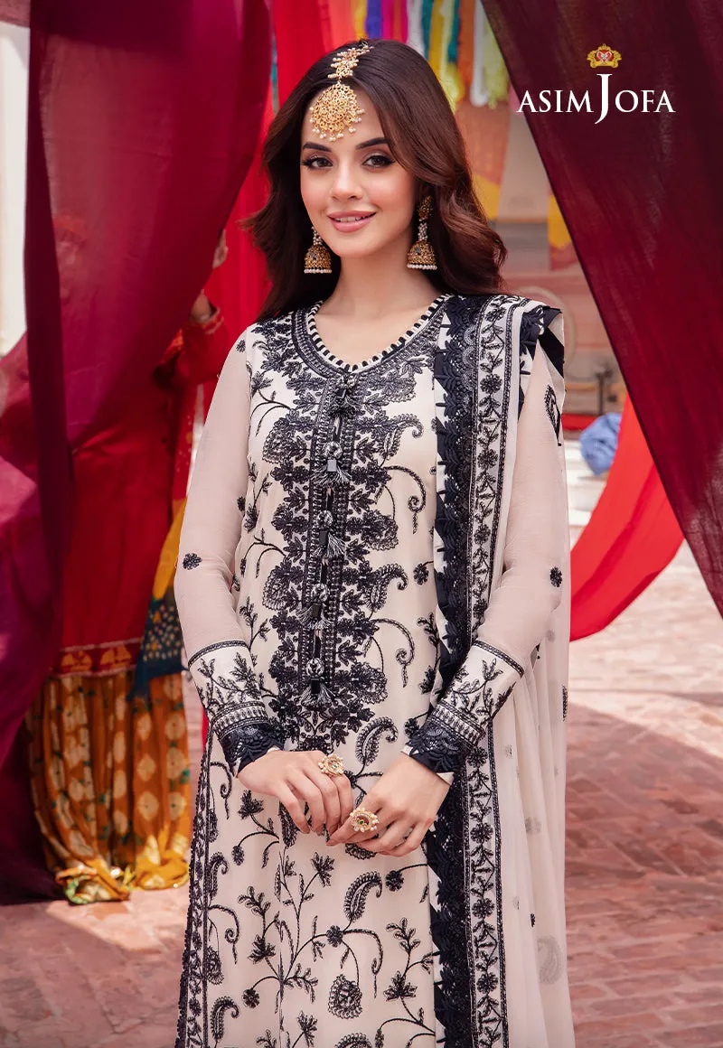 AJAB-02 EMBROIDERED CHIFFON 3 PCS