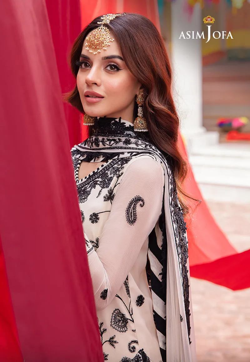AJAB-02 EMBROIDERED CHIFFON 3 PCS