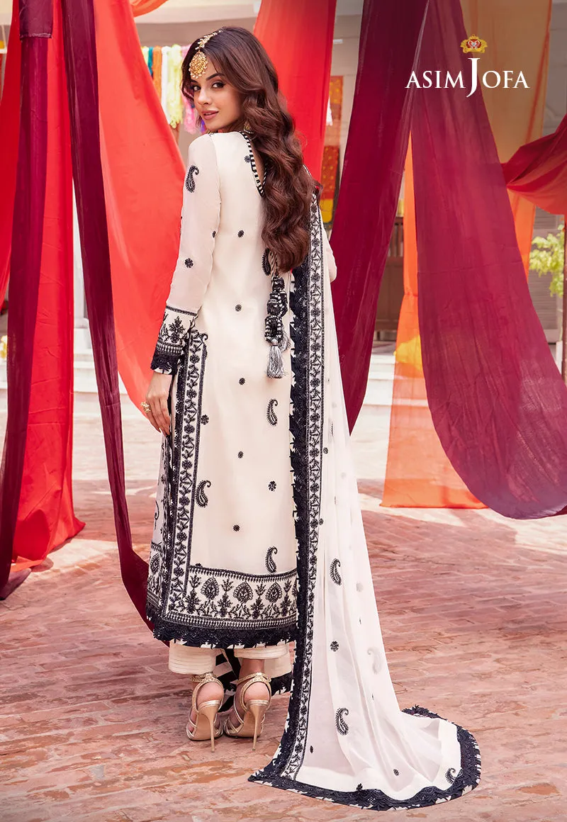 AJAB-02 EMBROIDERED CHIFFON 3 PCS