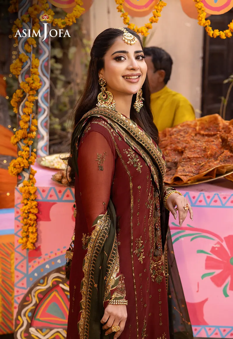 AJCD-22 EMBROIDERED CHIFFON 3 PCS