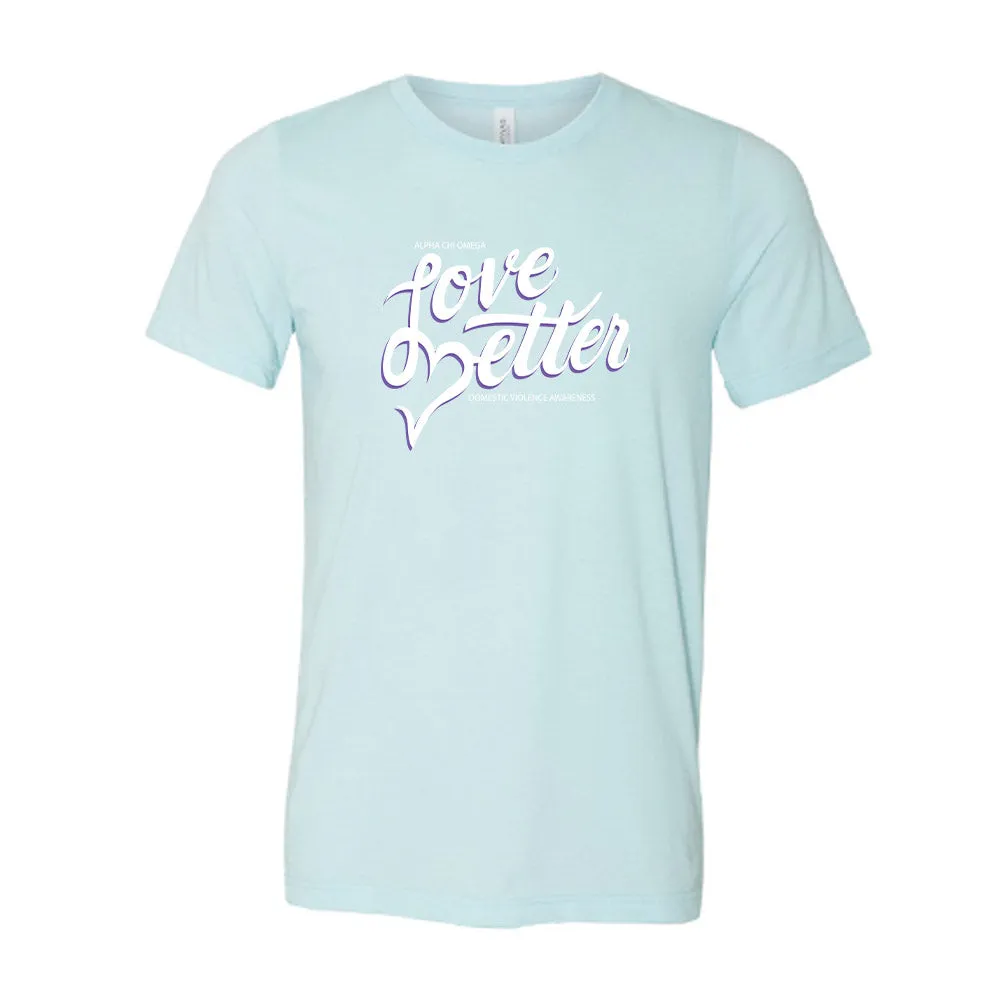 Alpha Chi Omega // Love Better Short Sleeve Tee