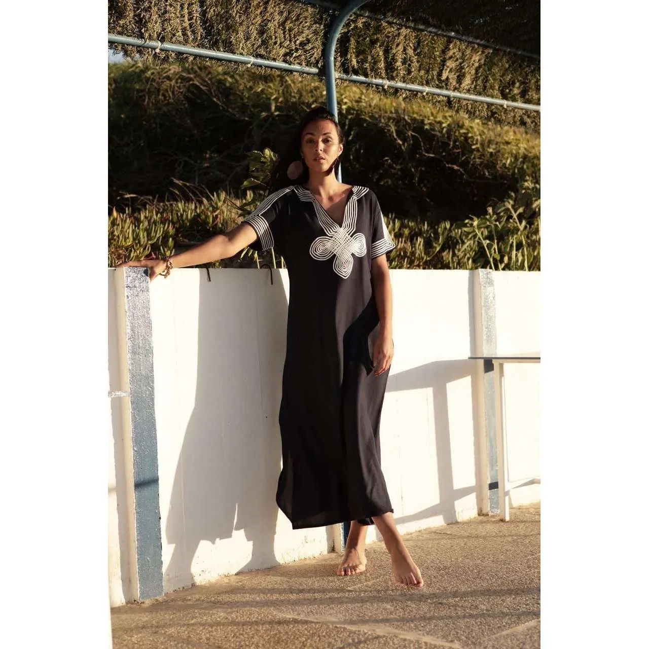 Black & White Amira Kaftan Caftan & Loungewear