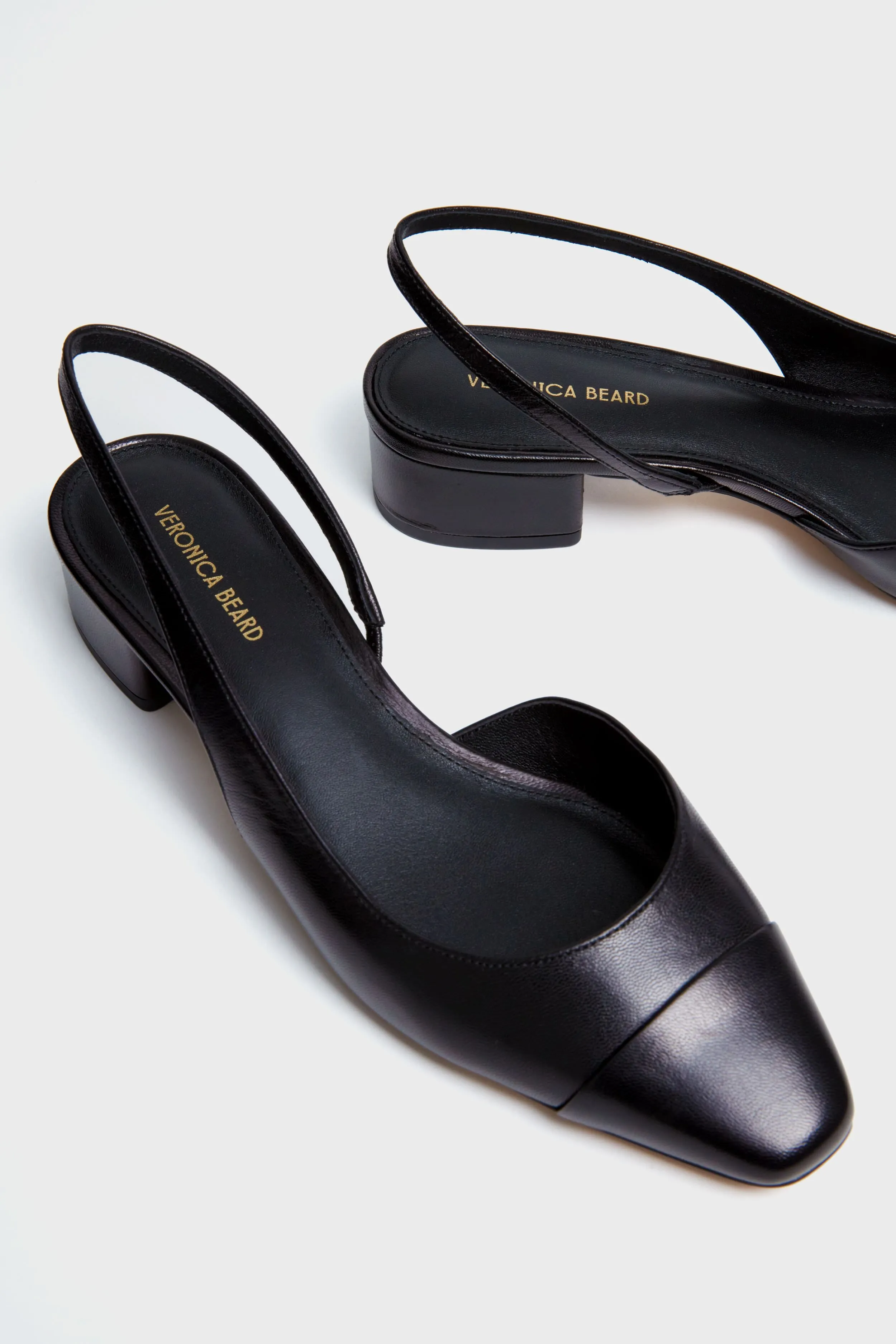 Black Cecile Sling Back Flats