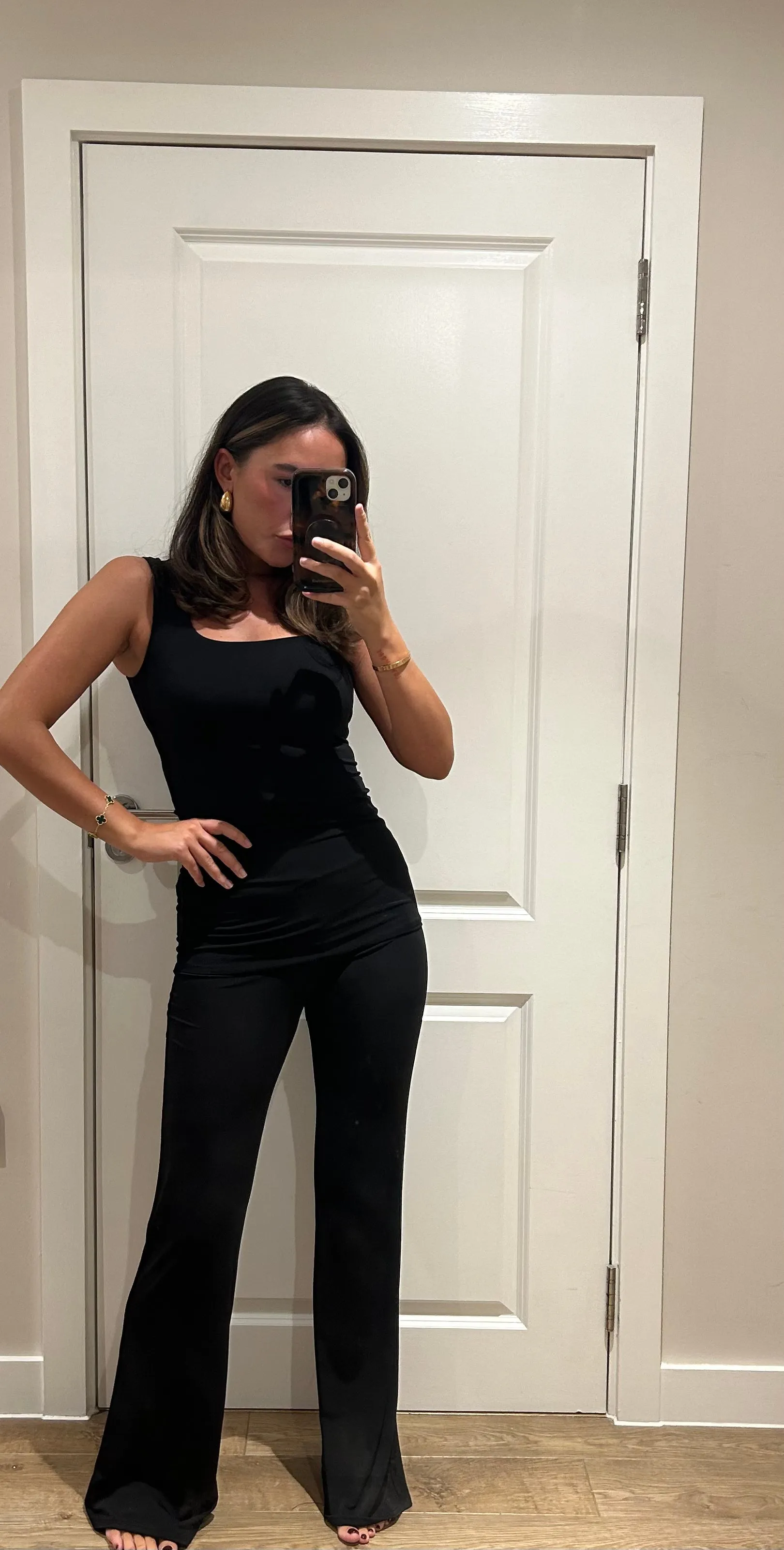 Black Vest Loungewear