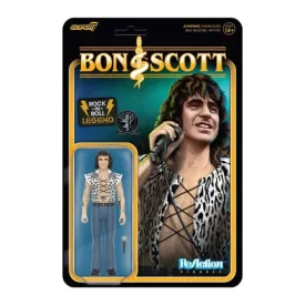 Bon Scott Reaction Action Figure Wave 02 Bon Scott (Leopard Print) 10 Cm