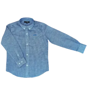 Bowen Arrow Button Down – Back River Blue Linen