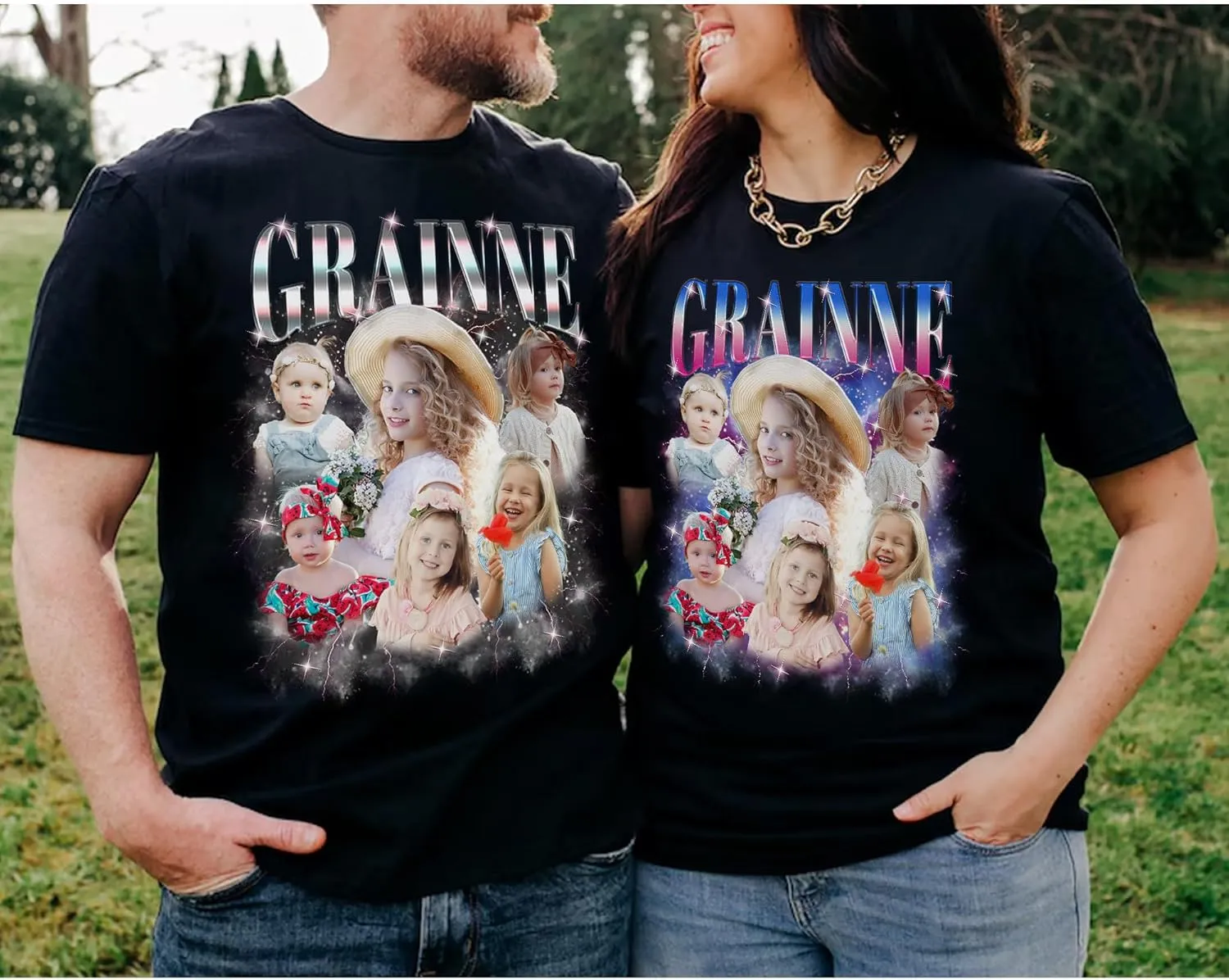 Custom Photo Shirt for Men & Women, Personalized Shirt with Picture Gift for Boyfriend Girlfriend, Dad Mom, Friends, Family
