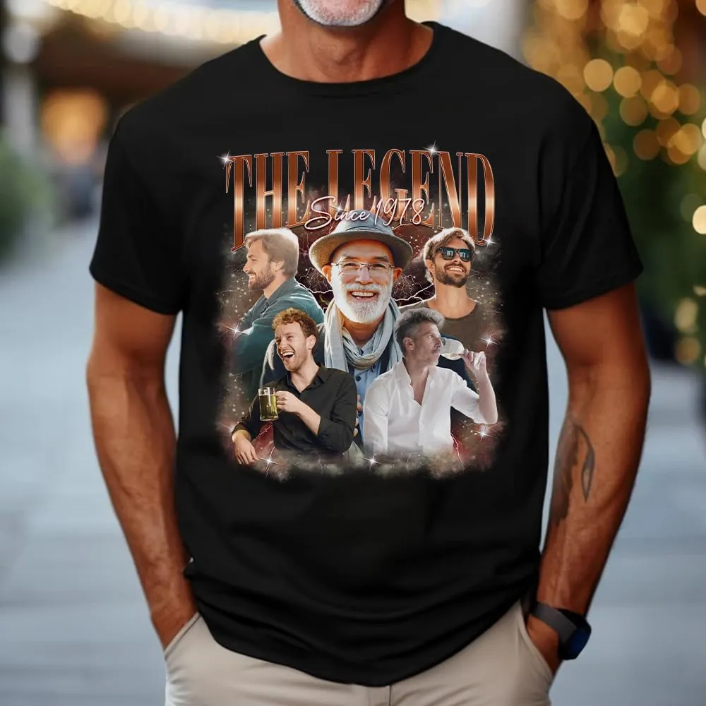 Custom Photo Shirt for Men & Women, Personalized Shirt with Picture Gift for Boyfriend Girlfriend, Dad Mom, Friends, Family