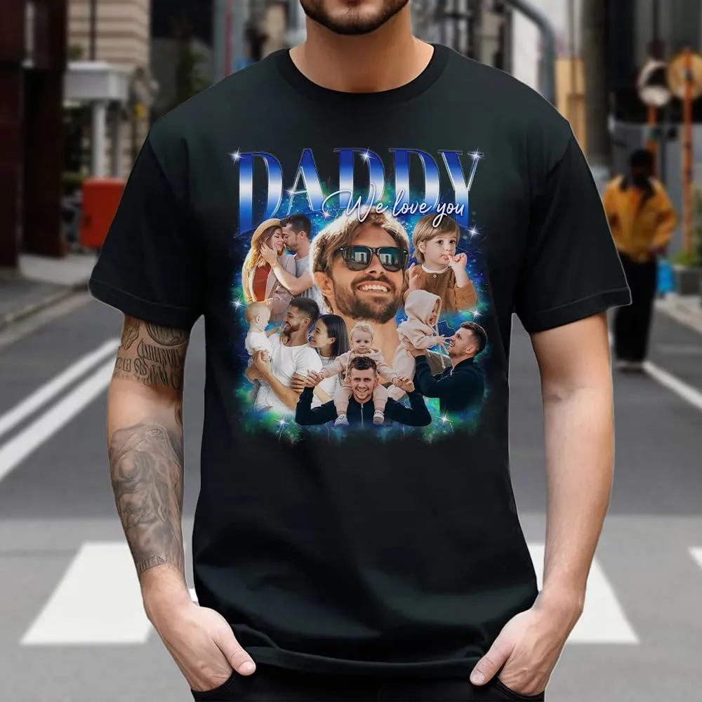 Custom Photo Shirt for Men & Women, Personalized Shirt with Picture Gift for Boyfriend Girlfriend, Dad Mom, Friends, Family