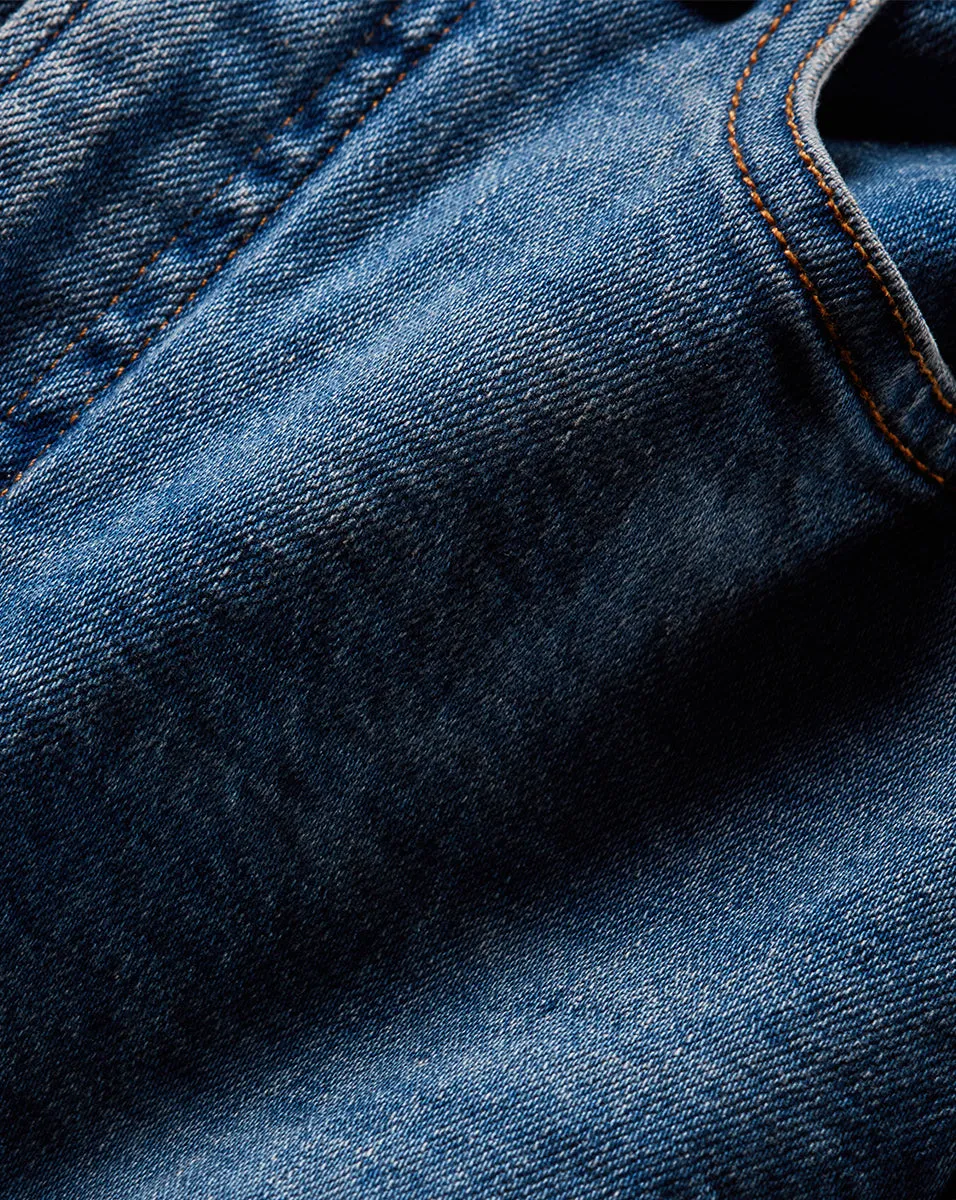 Dylan Cuffed Straight-Leg Jean