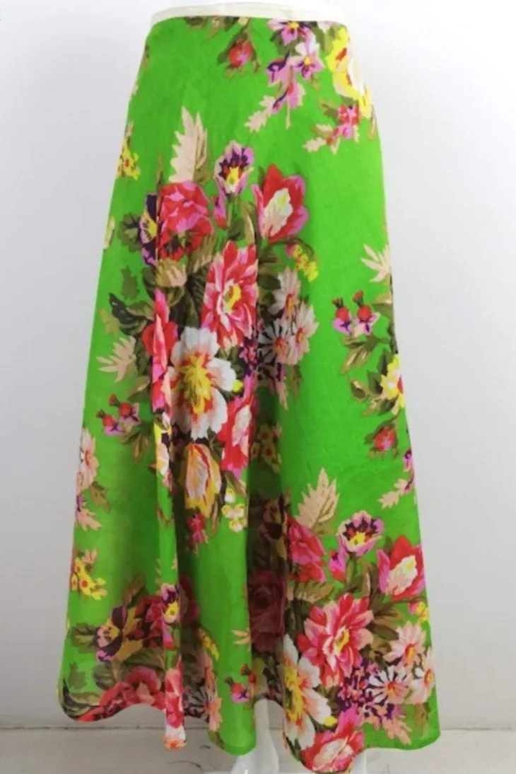 Floral Wrap Skirt