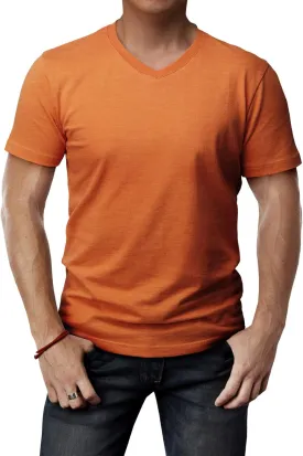 H2H Mens Casual Slim Fit Short Sleeve T-Shirts Soft Lightweight V-Neck/Crew-Neck Size XS to 3XL