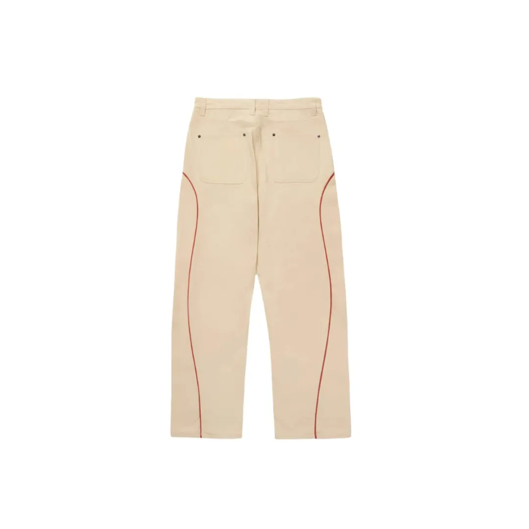 Honor The Gift Canvas Piping Pants -  Bone
