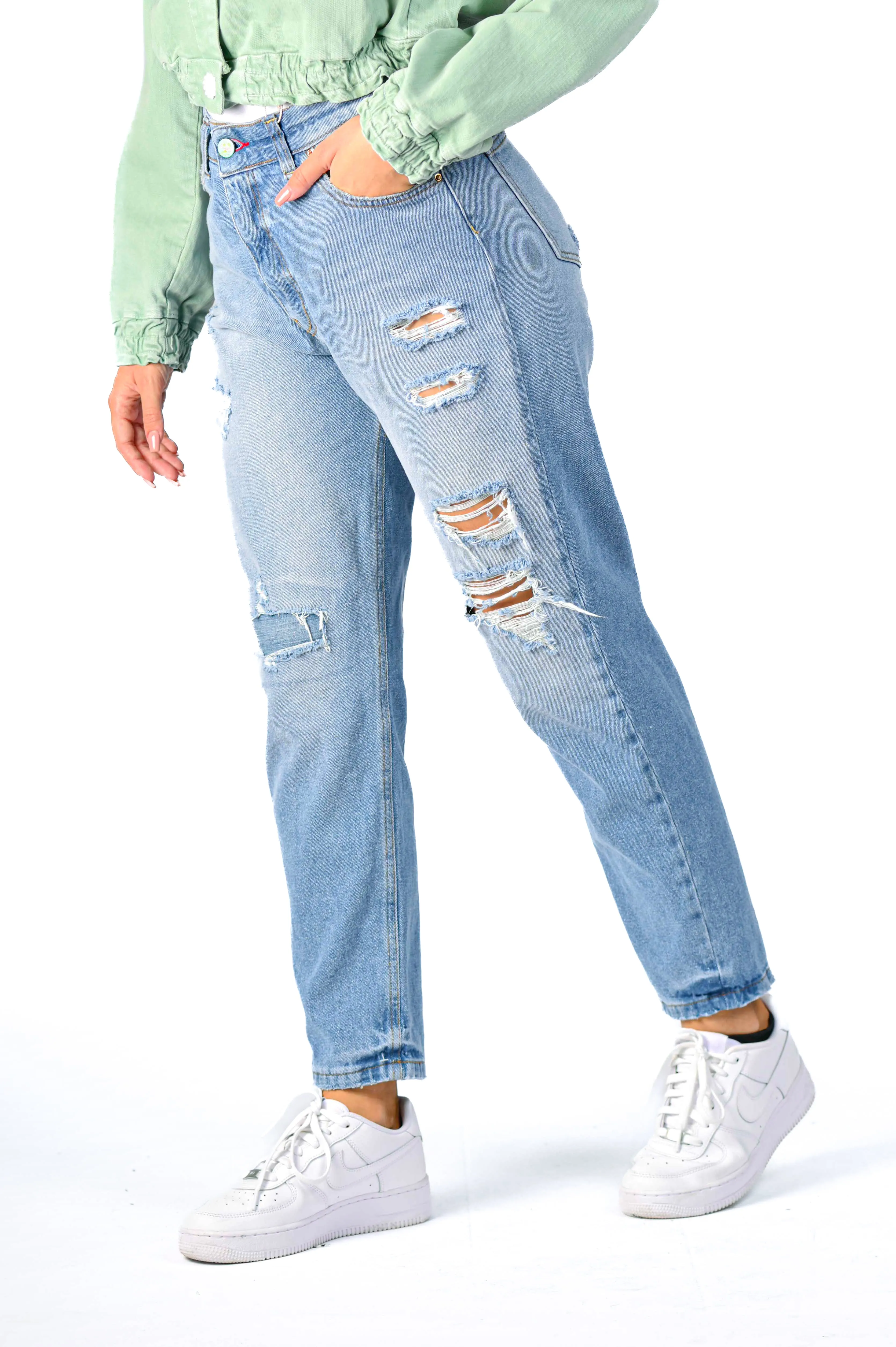Jeans donna mom fit Wilma PPR22 SS24