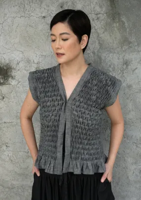 karine vest - gray