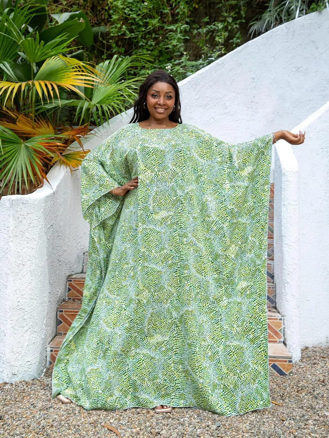 KINIKO Plus Size Kaftan Dresses for Women Caftan Bathing Suit Cover Up Casual Maxi Beach Loungewear Kimono