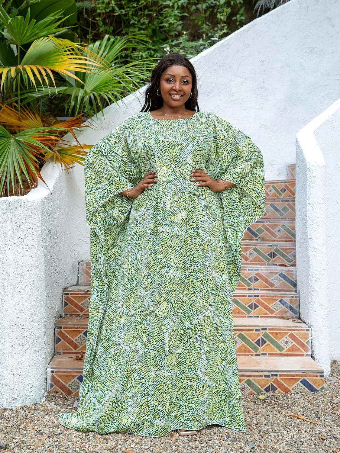 KINIKO Plus Size Kaftan Dresses for Women Caftan Bathing Suit Cover Up Casual Maxi Beach Loungewear Kimono