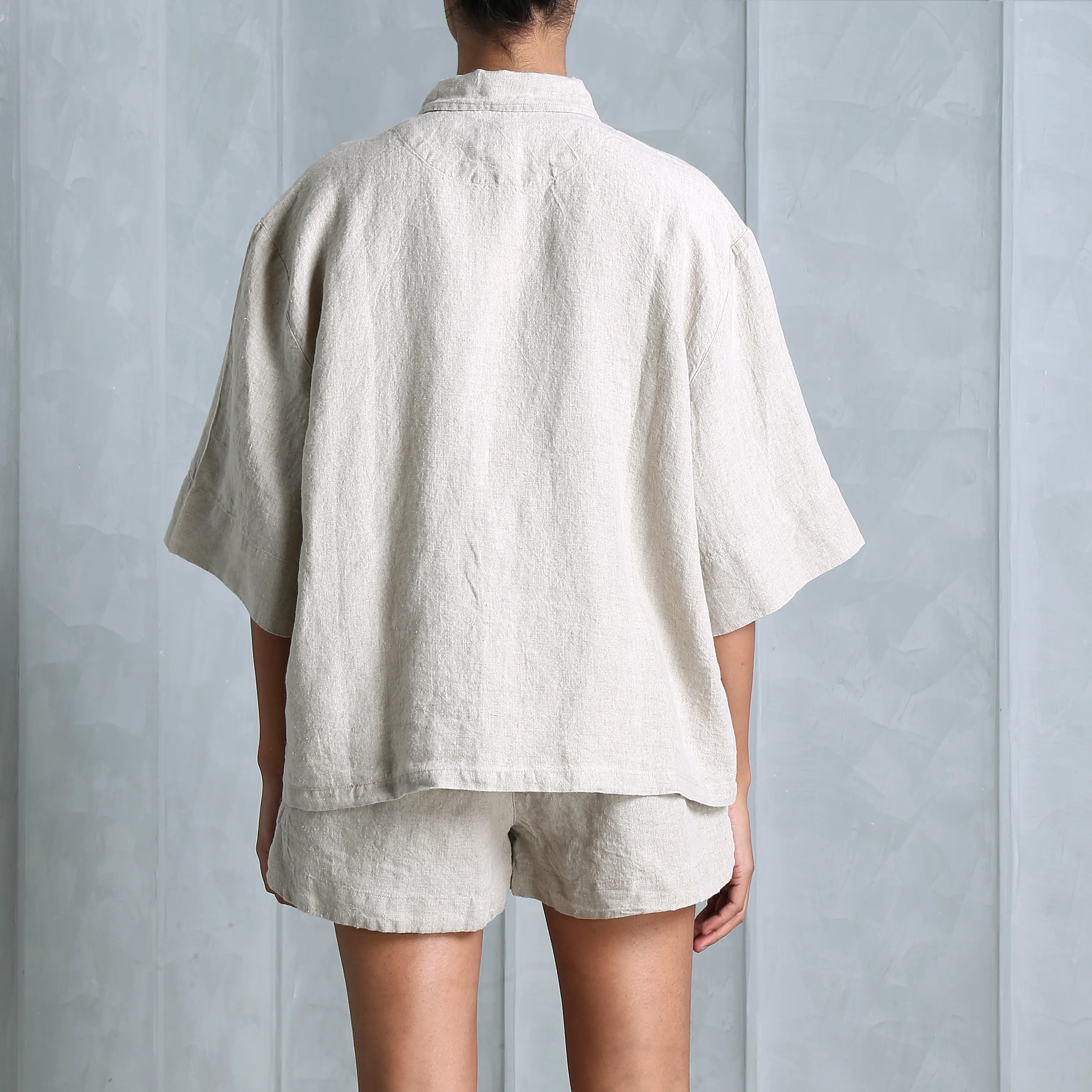 Linen Shorts Set