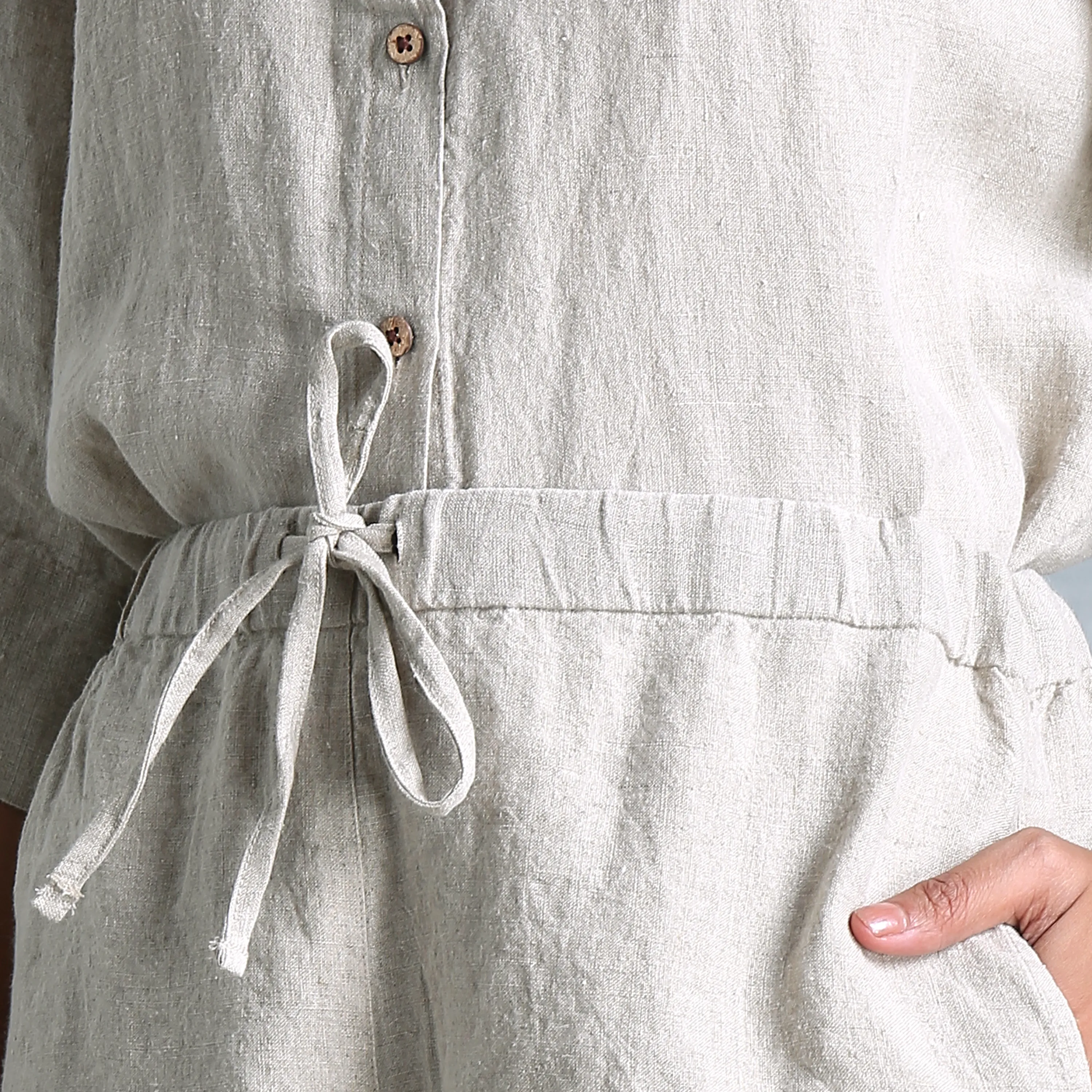 Linen Shorts Set