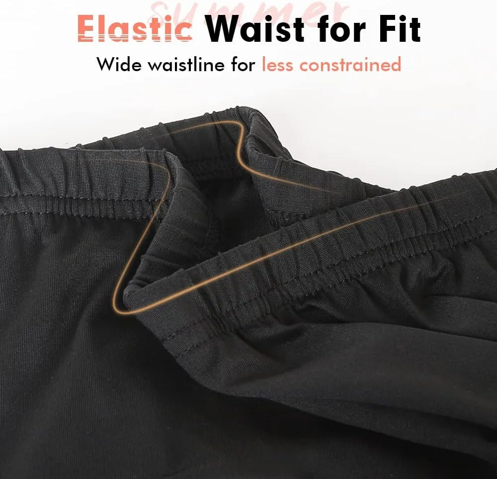 MANCYFIT Half Slips for Women Underskirt Dress Extender Lace Trim Knee Length Midi Skirt