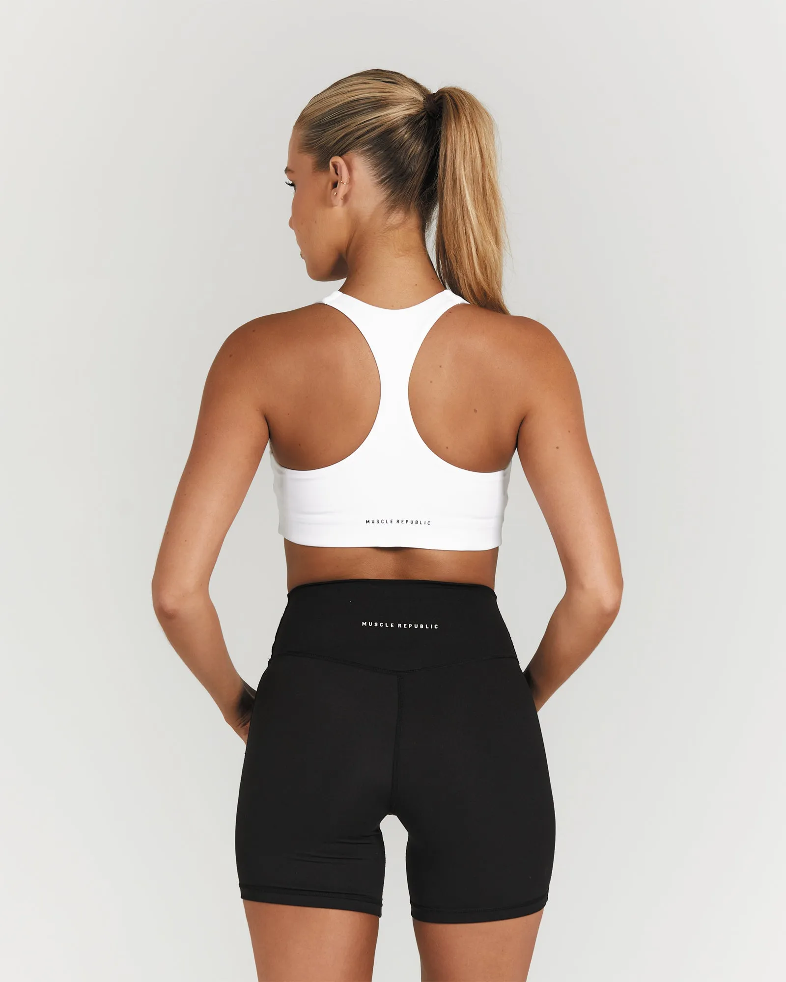 MOTION RACER BACK BRA - WHITE