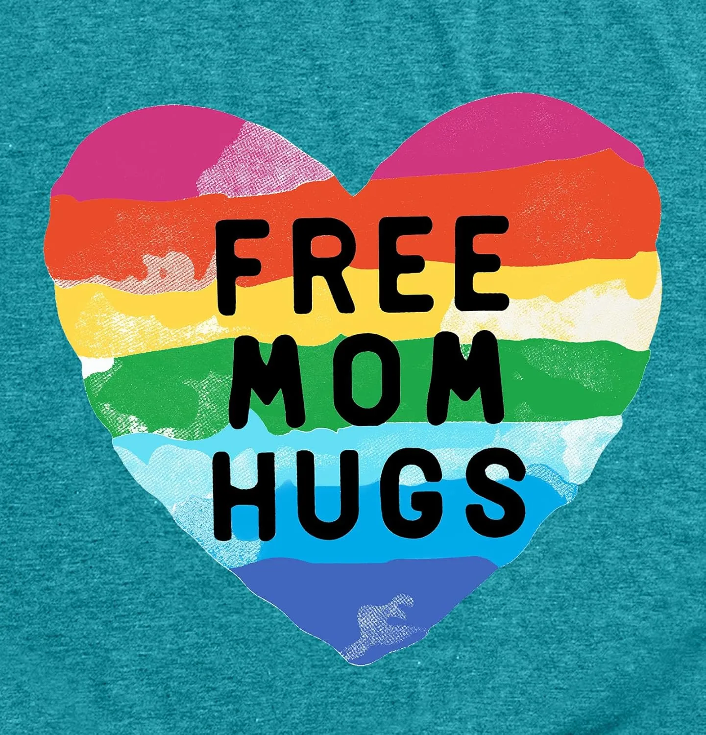 Pride Shirt Women Free Mom Hugs T Shirts Rainbows Heart Graphic Tees LGBT Gay Pride Tshirts Ally Shirt Tops