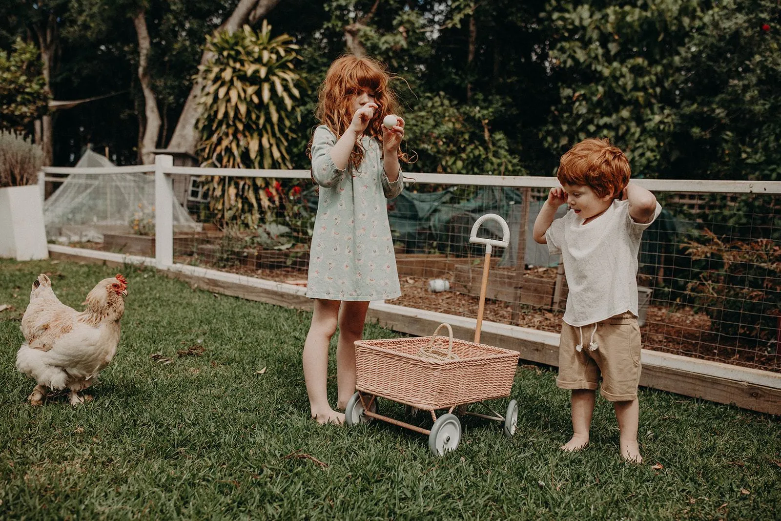 Rattan Wonder Wagon - Rose