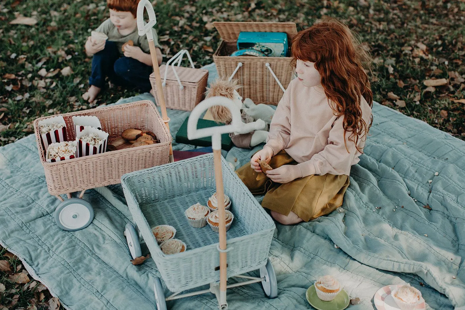 Rattan Wonder Wagon - Rose