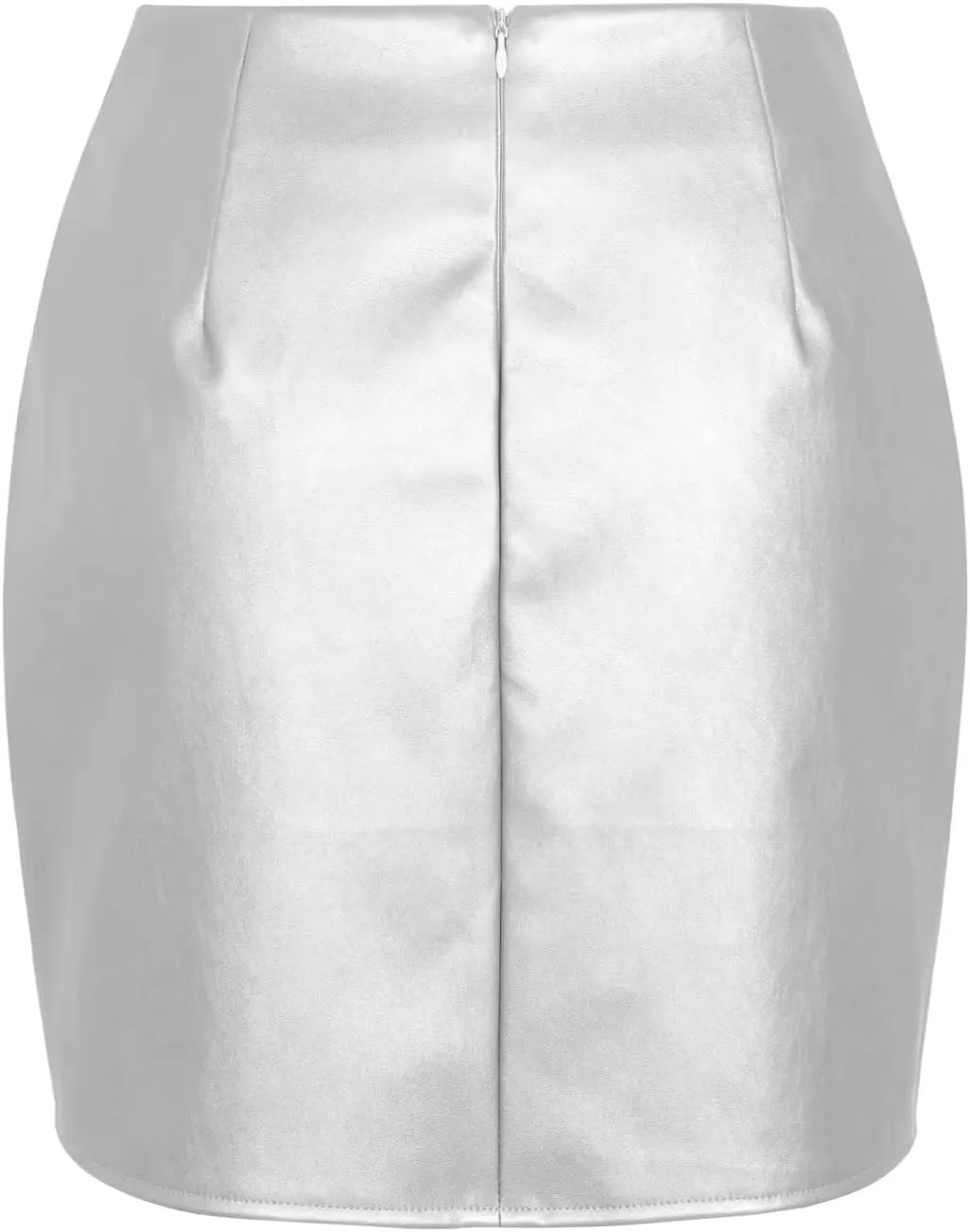 Sheface Women's Faux Leather Split Hem Short Skirt High Waist Slim Fit Mini Skirts Pu Leather Bodycon Pencil Skirt