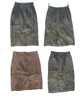 Throwback Chic: The Ultimate Vintage Y2K Leather Skirt Collection 💥(H-114)